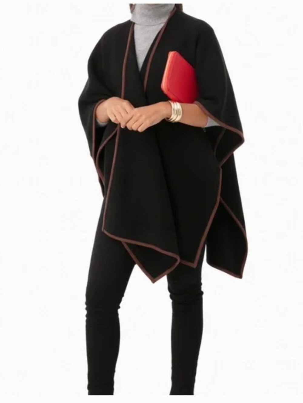Tuckernuck Black Brown Poncho One Size